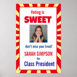 Stemmen Be a sweet" snoep-themed product, Poster