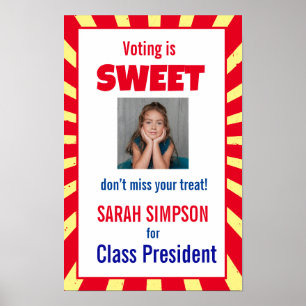 Stemmen Be a sweet" snoep-themed product, Poster