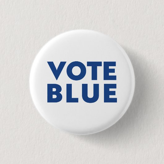 Stemmen Blauw, wit, blauwe speldknop Ronde Button 3,2 Cm (Voorkant)