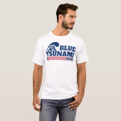 Stemmen Democraat Blue Wave 2026 T-shirt (Voorkant volledig)