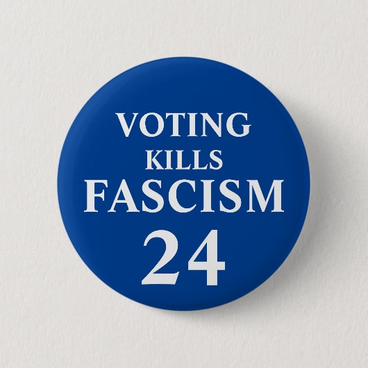 Stemmen doodt fascistische Button (Voorkant)