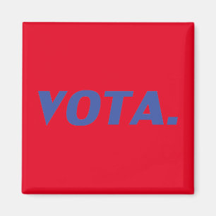 Stemmen in de Spaanse blauwe rode moderne politiek Magneet