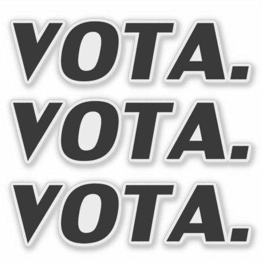 Stemmen in de Spaanse zwarte moderne politiek Sticker (Voorkant)