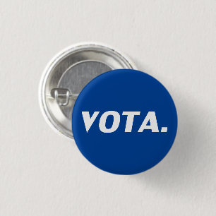 Stemmen in het Spaans blauw en wit modern Ronde Button 3,2 Cm