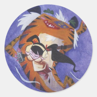 Stemmen in Shanghai Ronde Sticker