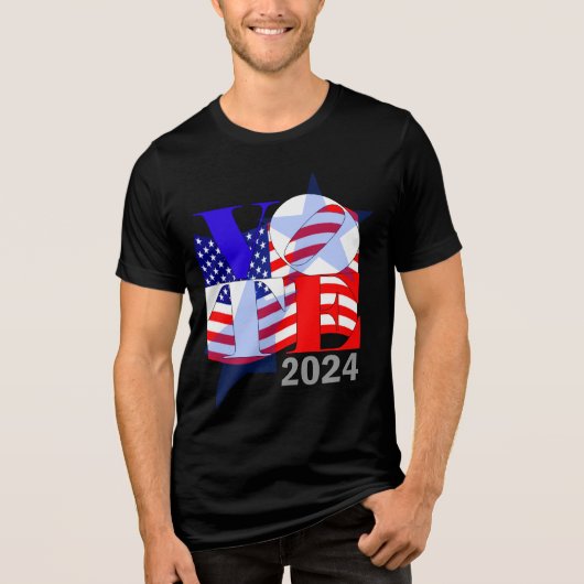 Stemmen is een daad van liefde Tri-Blend shirt (Voorkant)