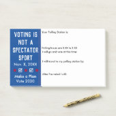 Stemmen is geen Spectator Sport Ballot Reminder Post-it® Notes (Op bureau)