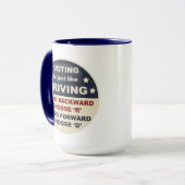 Stemmen is net als rijden mok (Voorkant links)