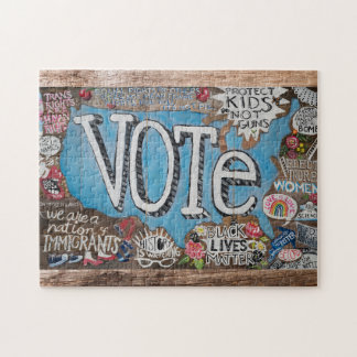 STEMMEN: LOUD puzzel van een origineel schilderij 