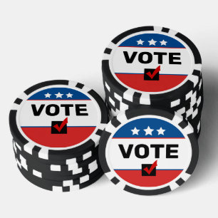 🦅 Stemmen Non-Partisan 2026 Midterm Amerikaanse v Poker Chips