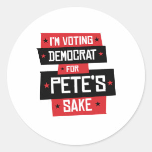 Stemmen op de Democraten omwille van God Ronde Sticker