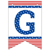 Stemmen op sterren en strepen rood wit blauw vlaggetjes (Derde vlag)