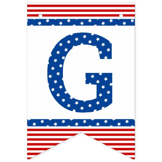 Stemmen op sterren en strepen rood wit blauw vlaggetjes (Derde vlag)