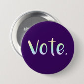 "Stemmen." Pastel Rainbow Ombre Button (Voorkant /achterkant)