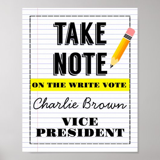 stemmen poster schoolklaslokaal (Voorkant)