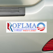 Stemmen Romney of Obama? Bumpersticker (Op auto)