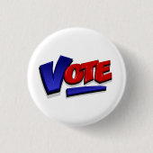 Stemmen Ronde Button 3,2 Cm (Voorkant)