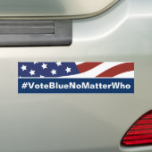 Stemmen tegen blauw, geen kwestie die bumpersticker (Op auto)