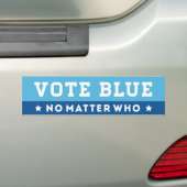 Stemmen tegen blauw, geen kwestie die bumpersticker (Op auto)