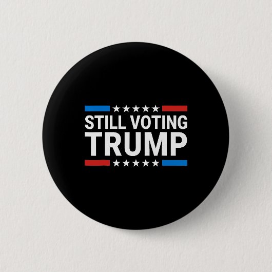 Stemmen Trump 2024 Patriottische Amerikaanse vlag Ronde Button 5,7 Cm (Voorkant)