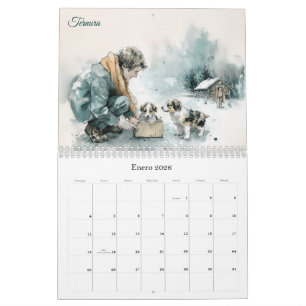 Stemmen van Dierenreddingsvrijwilligers Kunst Kalender