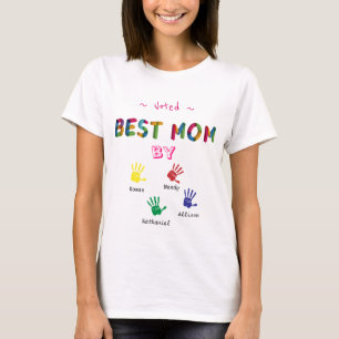 Stemmen voor beste moeder door Moederdag Gepersona T-shirt