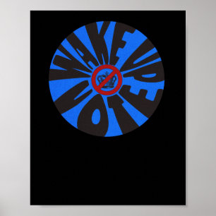 Stemmen voor de Blauwe Democraat Anti-Trump Poster