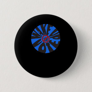 Stemmen voor de Blauwe Democraat Anti-Trump Ronde Button 5,7 Cm