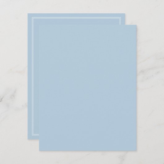 Stemmen voor een bruiloft in Omphalodenblauw Informatiekaartje (Voorkant / Achterkant)