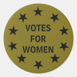 Stemmen voor een historisch overstromingsontwerp v ronde sticker