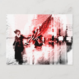 Stemmen voor haar briefkaart