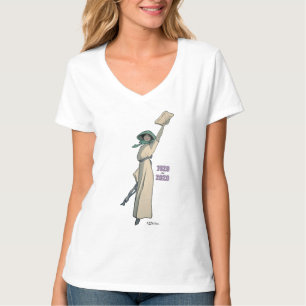 Stemmen voor  illustratie V-nek voor vrouwen T-shirt