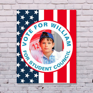 Stemmen voor President: Studentenraad Flyer