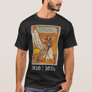 Stemmen voor vrouwen 19e amendement 100 jaar overl t-shirt