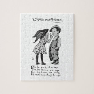 Stemmen voor vrouwen legpuzzel