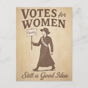 Stemmen voor vrouwen nog steeds een goed idee Vint Briefkaart