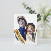 Stemmen voor vrouwen - Overlijden vrouwen, 1915 Briefkaart (Staand voorkant)