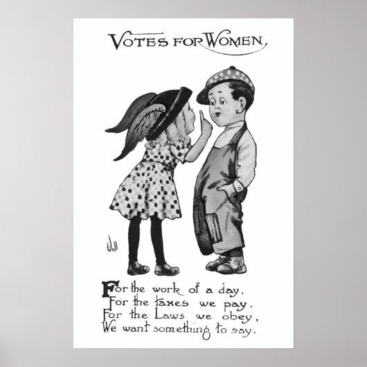 Stemmen voor vrouwen poster (Voorkant)