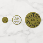 Stemmen voor Vrouwen Stemrecht Buttonnen LWV Tafel Confetti (Voorkanten)