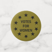 Stemmen voor Vrouwen Stemrecht Buttonnen LWV Tafel Confetti (Kleine voorkant)