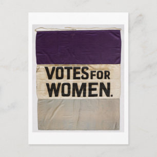 "STEMMEN VOOR VROUWEN" Suffragette Banner 1910-192 Briefkaart