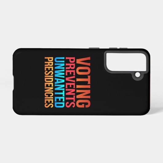 Stemmen voorkomt ongewenste verkiezingen samsung galaxy hoesje (Achterkant horizontaal)