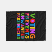 Stemmen voorkomt ongewenste voorzitterschappen fleece deken (Voorkant (Horizontaal))