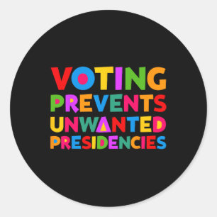 Stemmen voorkomt voor mij ongewenste cadeaus van v ronde sticker