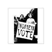 Stemmen vrouwen 	rubberstempel (Afrduk)