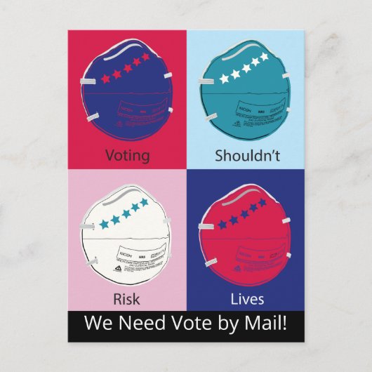Stemmen zou niet het risico inhouden dat er per po briefkaart (Voorkant)