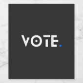 Stemmenblauwe periode wijn etiket (Enkel label)