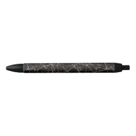 Stemmig Elegant Zwart Marmer & Steen Textuur Zwarte Inkt Pen