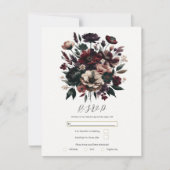 Stemmig Landelijke Tuin Bloemen Boheemse Trouw RSV Kaart (Voorkant)