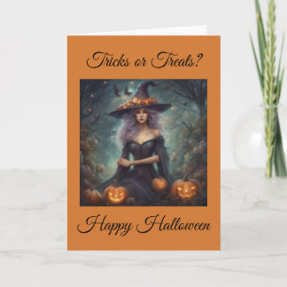 Stemmige Heks snoep of een poets Gelukkig Hallowee Kaart